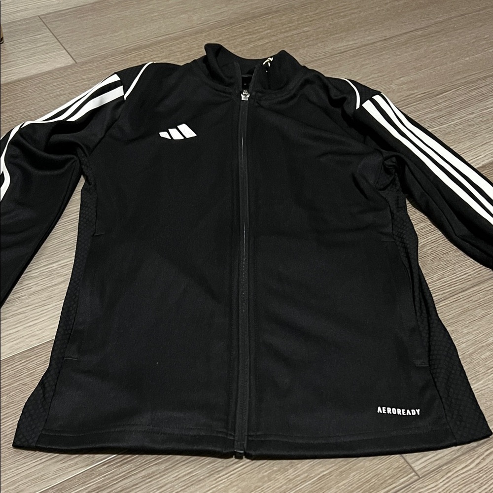 Adidas Black and White AEROREADY Jacket